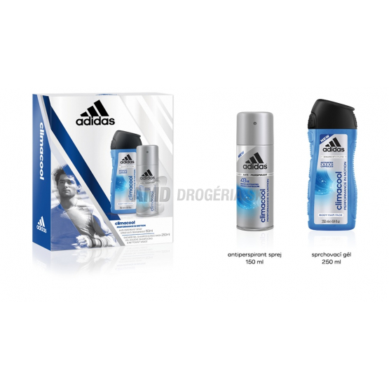 DARČEKOVÁ PÁNSKA KAZETA ADIDAS CLIMACOOL DEODORANT + SPRCHOVÝ GÉL X17