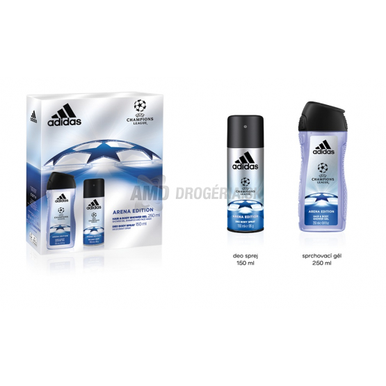 DARČEKOVÁ PÁNSKA KAZETA ADIDAS DEODORANT UEFAIII. + SPRCHOVÝ GÉL X17