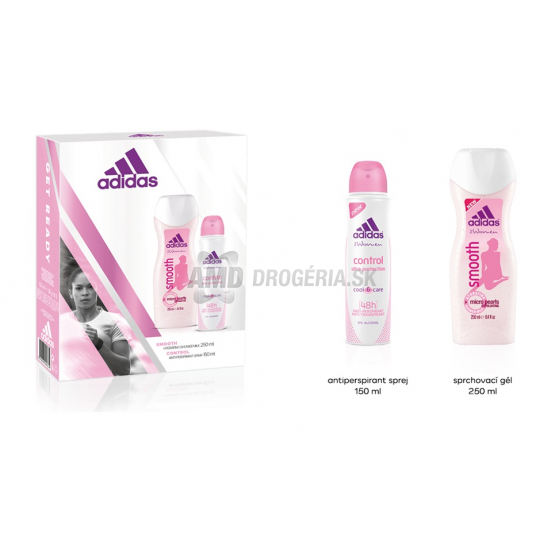 DARČEKOVÁ DÁMSKA KAZETA ADIDAS CONTROL DEODORANT + SPRCHOVÝ GÉL X17