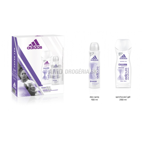 DARČEKOVÁ DÁMSKA KAZETA ADIDAS ADIPURE DEODORANT + SPRCHOVÝ GÉL X17
