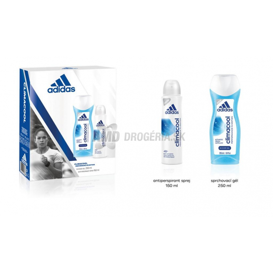 DARČEKOVÁ DÁMSKA KAZETA ADIDAS CLIMACOOL DEODORANT + SPRCHOVÝ GÉL X17