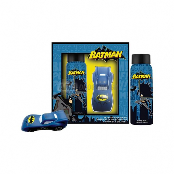 DARČEKOVÁ KAZETA DETSKÁ BATMAN - PENA DO KÚPEĽA , BAT MOBIL STRIEKAČKA 2017