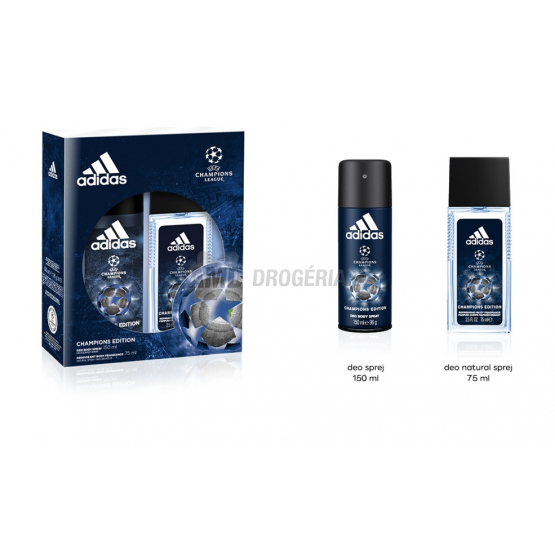 DARČEKOVÁ PÁNSKA KAZETA ADIDAS UEFA DNS PARFUMOVANÝ DEODORANT+ DEODORANT X17