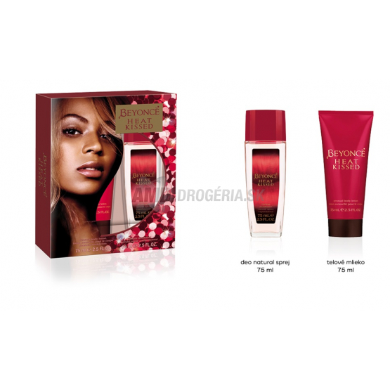DARČEKOVÁ DÁMSKA KAZETA BYONCE HEAT KISSED DNS PARFUMOVANÝ DEODORANT + TELOVÉ MLIEKO X17