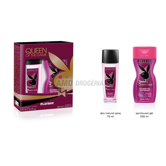 DARČEKOVÁ DÁMSKA KAZETA PLAYBOY QUEEN DNS PARFUMOVANÝ DEODORANT + DEODORANT X17