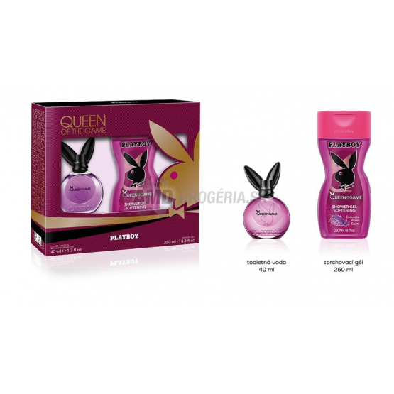 DÁMSKA DARČEKOVÁ KAZETA PLAYBOY QUEEN EDT TOALETNÁ VODA + SPRCHOVÝ GÉL X17