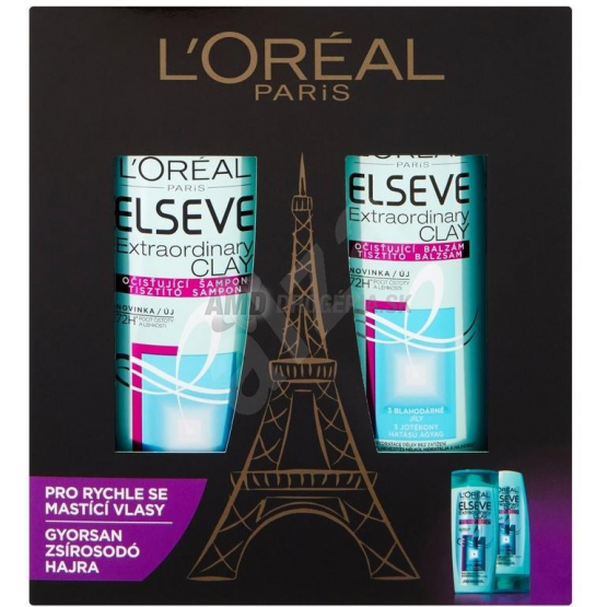 DARČEKOVÁ DÁMSKA KAZETA ELSEVE CLAY ŠAMPÓN + BALZAM X17