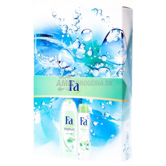 DARČEKOVÁ DÁMSKA KAZETA FA JOGURT ALOE VERA SPRCHOVÝ GÉL + DEODORANT X17