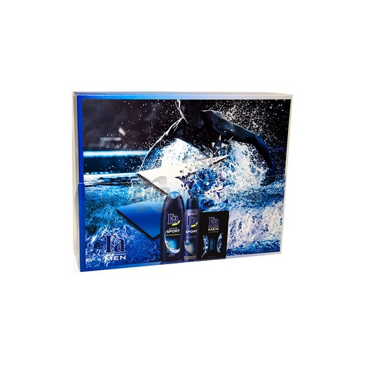 DARČEKOVÁ PÁNSKA KAZETA FA MEN SPORTS SPRCHOVÝ GÉL + DEODORANT + VODA PO HOLENÍ X17