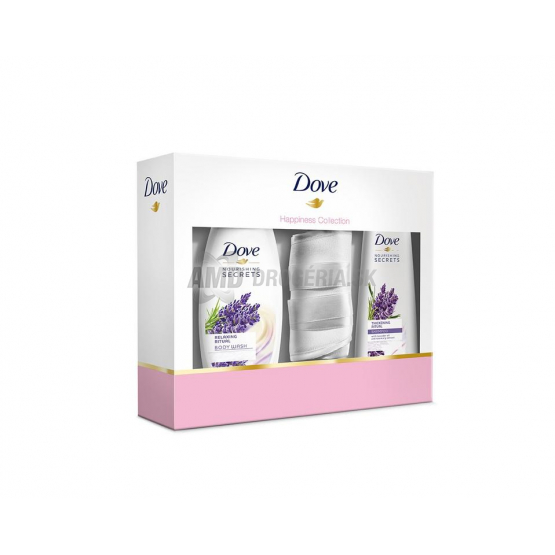 DARČEKOVÁ DÁMSKA KAZETA DOVE RELAXING RITUAL SPRCHOVÝ GÉL + ŠAMPÓN, SLEEP MASK X17