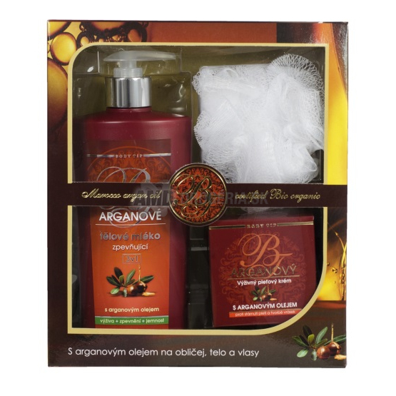 DARČEKOVÁ KAZETA VIVACO DK17 BTA1404 ARGAN TELOVÉ MLIEKO 400ML + KRÉM 50ML + DARČEK X17