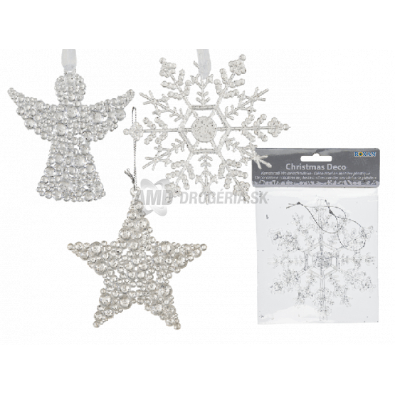 PLASTOVÉ VIANOČNÉ OZDOBY 2 KS