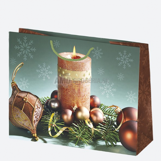 VIANOČNÁ DARČEKOVÁ TAŠKA 38 x 29 x 10 CM 1 KS