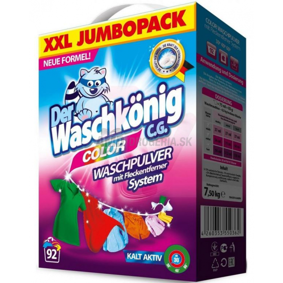 WASCHKONING PRACÍ PRÁŠOK COLOR ALPEN 92PD/7,5KG