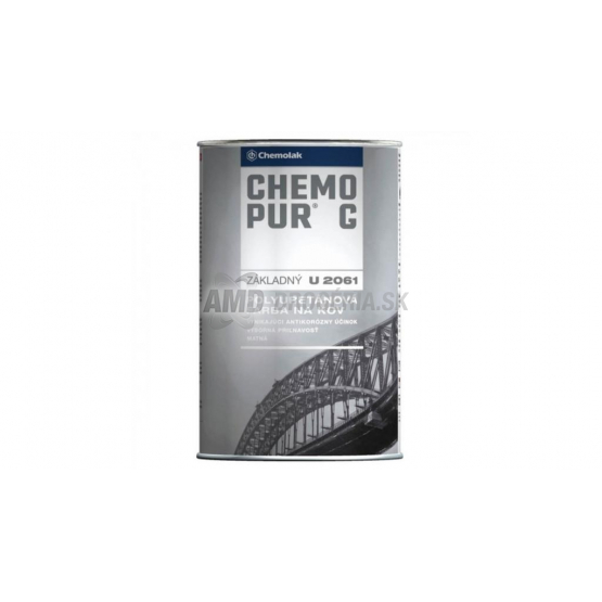 Chemolak Chemopur G U 2061 0100 základná polyuretánová farba na kov, 1 kg