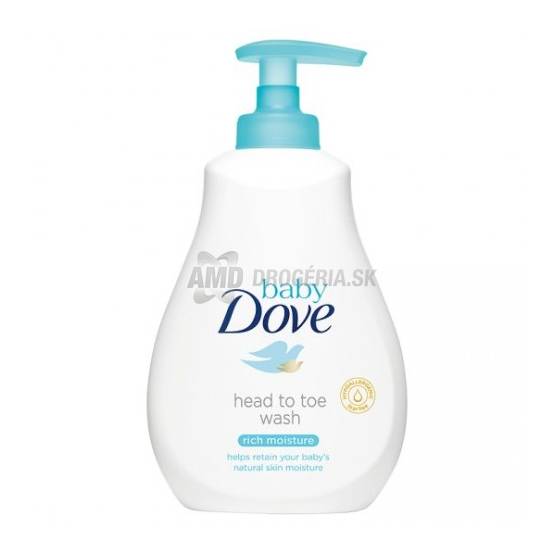 DOVE BABY UMYVACÍ GÉL NA TELO A VLASY RICH 400 ML 