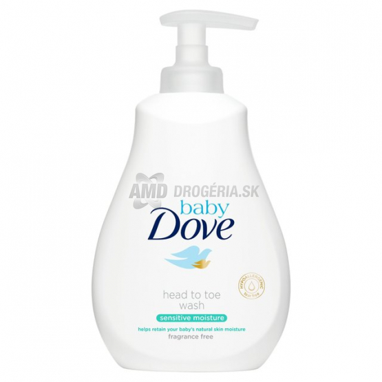 DOVE BABY UMÝVACÍ GÉL TELO VLASY SENSITIVE 400 ML