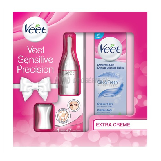 VEET SENSITIVE PRECISION ELEKTRICKÝ ZASTRIHÁVAČ + KRÉM PRE CITLIVÚ POKOŽKU 100 ML