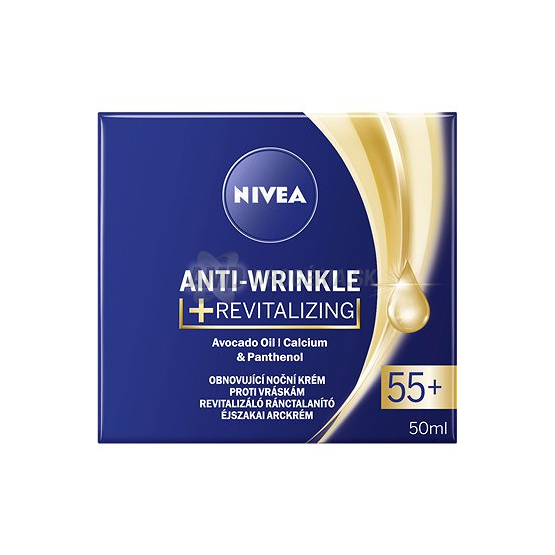 NIVEA KRÉM PROTI VRÁSKAM 55+ NOČNÝ OBNOVUJÚCI 50 ML