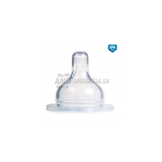 CANPOL BABIES CUMLÍK SILIKÓNOVÝ BALÓNIK TROJPRIETOK 3+MESIACE 1 KS