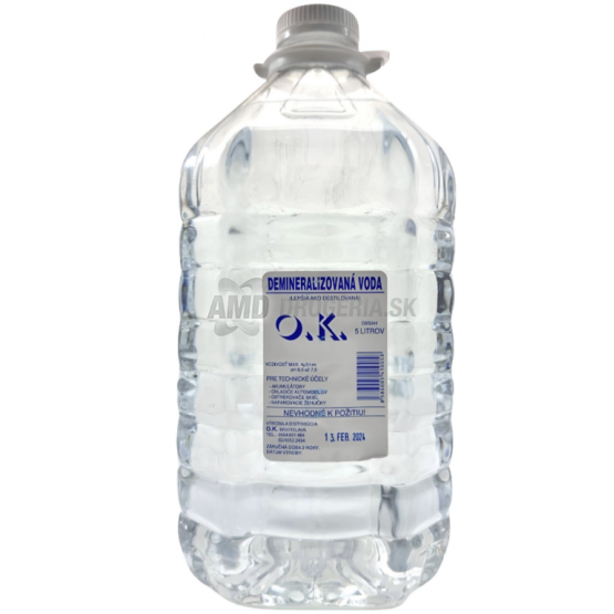 DESTILOVANÁ VODA 5L