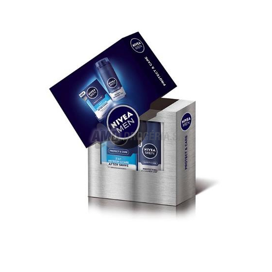 DAČEKOVÁ PÁNSKA KAZETA NIVEA VK FM 2PHASE PROTECT VODA PO HOLENÍ 100ML + GÉL NA HOLENIE 200ML X17