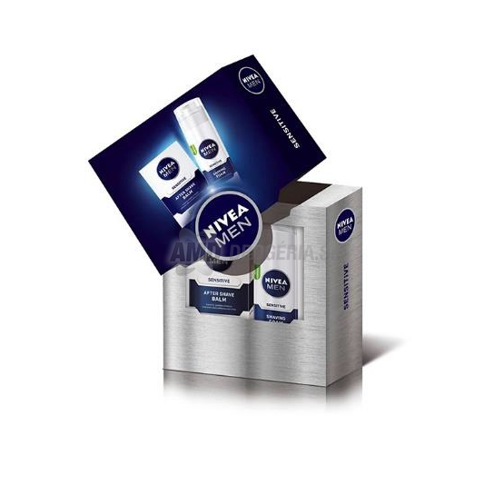 DARČEKOVÁ PÁNSKA KAZETA NIVEA VK FM BALM SENSITIVE BALZAM PO HOLENÍ 100ML + PENA NA HOLENIE 200MLX17