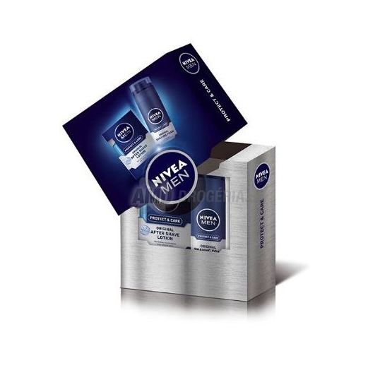DARČEKOVÁ PÁNSKA KAZETA NIVEA VK LOTION PROTECT VODA PO HOLENÍ 100ML + PENA NA HOLENIE 200MLX17