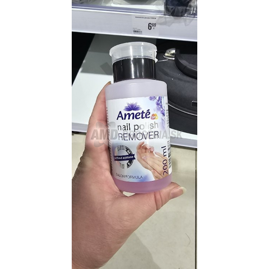 Ameté Odlakovač na nechty bez acetónu s pumpičkou, 150 ml