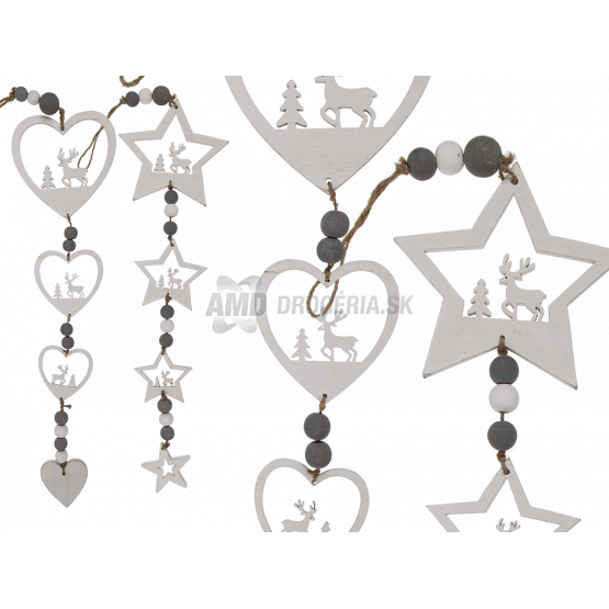 ZAVESNÁ DREVENÁ DEKORÁCIA 1 KS