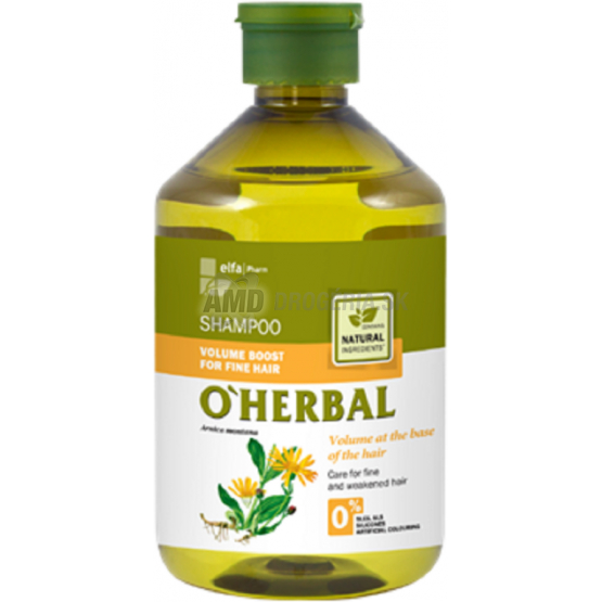 O´HERBAL ŠAMPÓN VOLUME S ARNIKOU 500 ML 