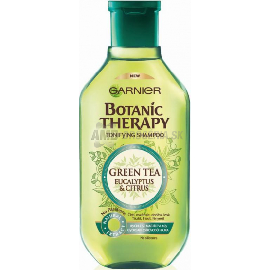 GARNIER BOTANIC ŠAMPÓN NA VLASY GREEN TEA EUKALIPTUS A CITRUS 400 ML 
