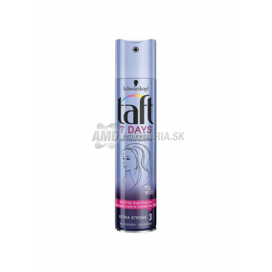 TAFT LAK 7DAYS ANTI FRIZZ 250 ML