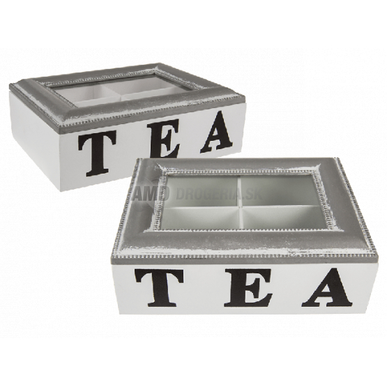 DREVENÝ BOX NA ČAJ 1 KS