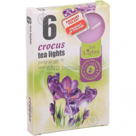 Crocus Vonné čajové sviečky, 6 ks