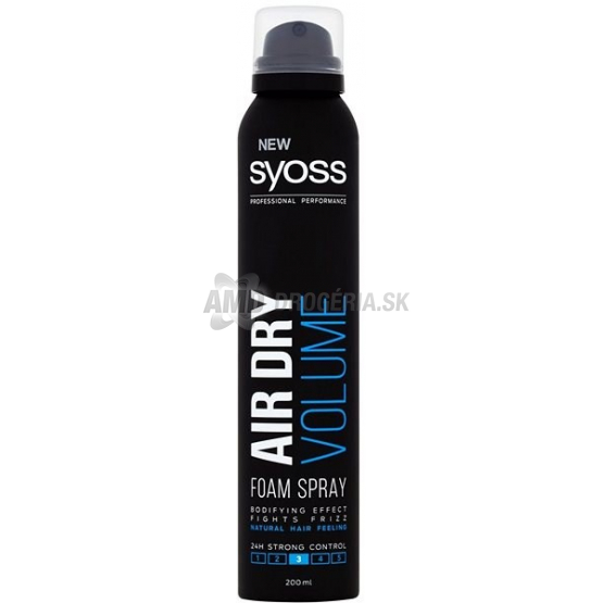 SYOSS PENOVÉ TUŽIDLO AIR DRY VOLUME 200 ML