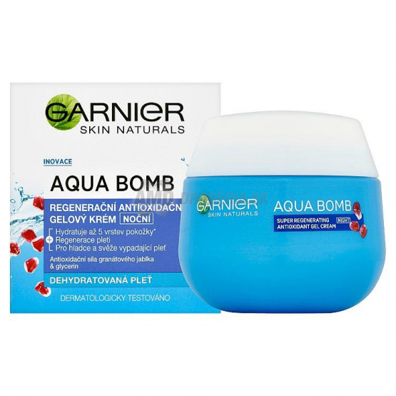 GARNIER SKIN KRÉM GÉLOVÝ  AQUA BOMB NOČNÝ 50 ML