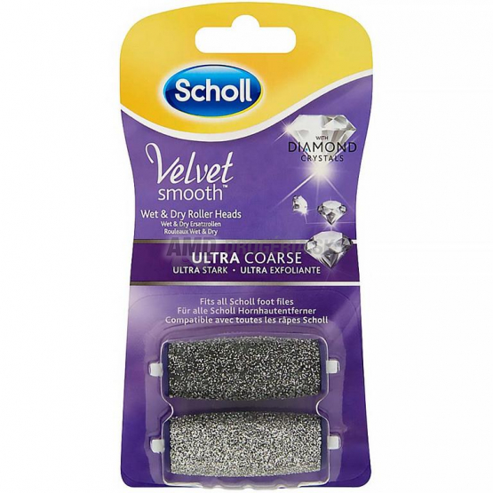 SCHOLL VELVET SMOOTH NÁHRADNÉ HLAVICE NA CHODIDLÁ ULTRA DRSNÉ