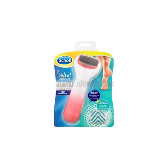 SCHOLL VELVET SMOOTH ELEKTRICKÝ PILNÍK NA CHODIDLÁ S MINERÁLMI PINK 1 KS