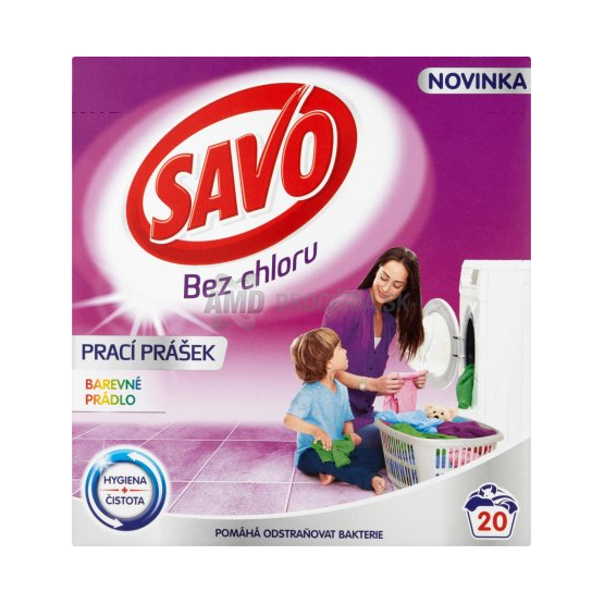 SAVO PRÁŠOK NA PRANIE FAREBNÁ BIELIZEŇ 20 PD