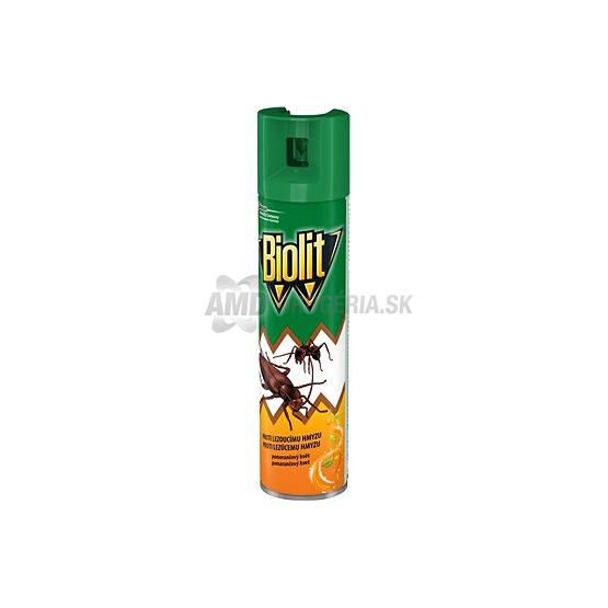 BIOLIT SPREJ LEZÚCI HMYZ POMARANČ 400 ML
