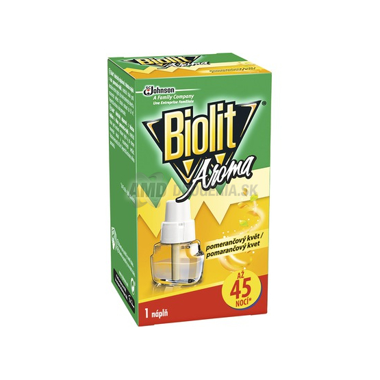BIOLIT ELEKTRICKÝ ODPAROVAČ PLUS NÁHRADNÁ NÁPLŃ 45 NOCÍ POMARANČ