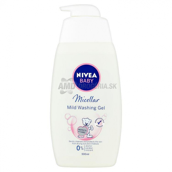 NIVEA BABY MICELÁRNY UMÝVACÍ GÉL 500 ML