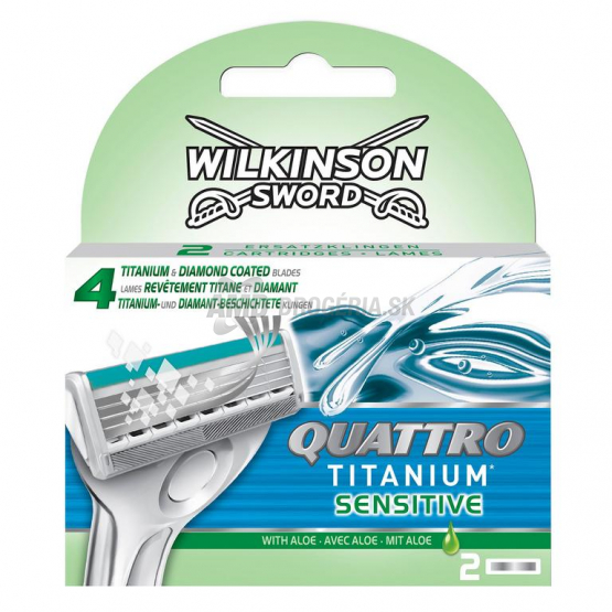 WILKINSON QUATTRO TITAN SENSITIVE NÁHRADNÉ HLAVICE 2 KS