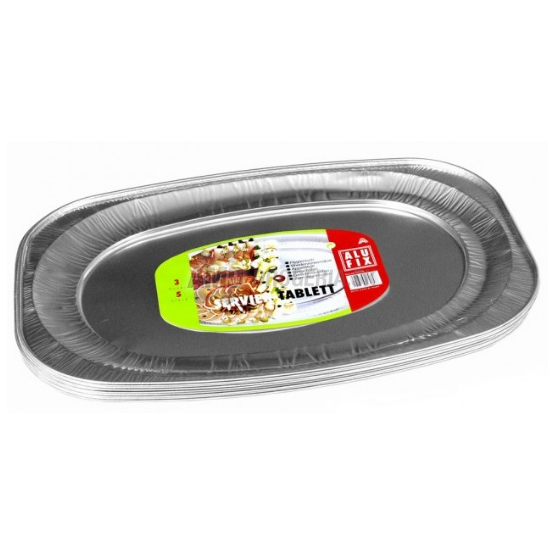 ALUFIX SERVIROVACIE TÁCKY OVAL 4 KS