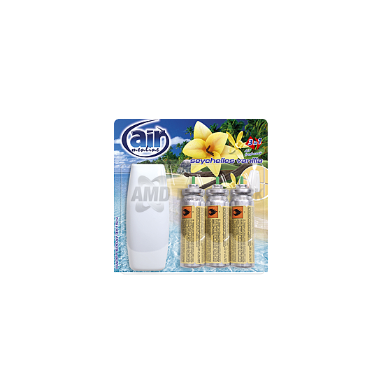 AIR MENLINE SEYCHELLES VANILLA  3V1 STROJČEK+ SPREJE 3X15 ML