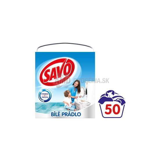 SAVO PRACÍ PRÁŠOK BIELE 50 PD 