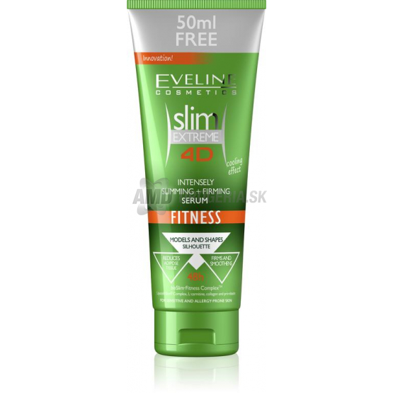 EVELINE SLIM EX 4D SÉRUM FITNESS SPEVŇUJÚCE A ZOŠTIHĽUJÚCE 250 ML