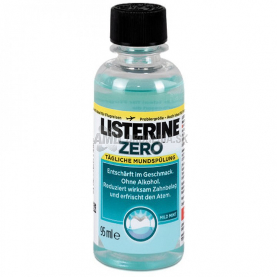 LISTERINE ÚSTNA VODA ZERO CESTOVNÉ BALENIE 95 ML
