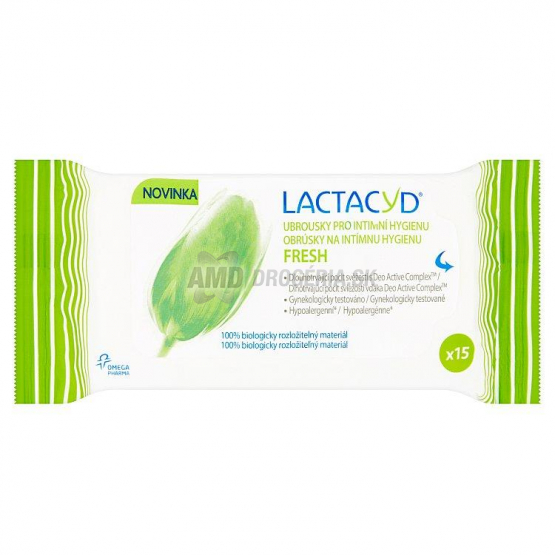 LACTACYD FEMINA VLHČENÉ OBRÚSKY FRESH 15 KS